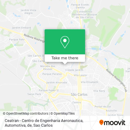 Ceatran - Centro de Engenharia Aeronautica, Automotiva, de map