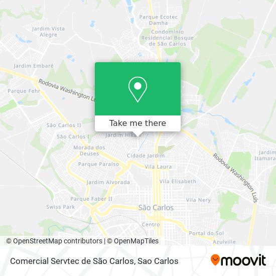 Comercial Servtec de São Carlos map