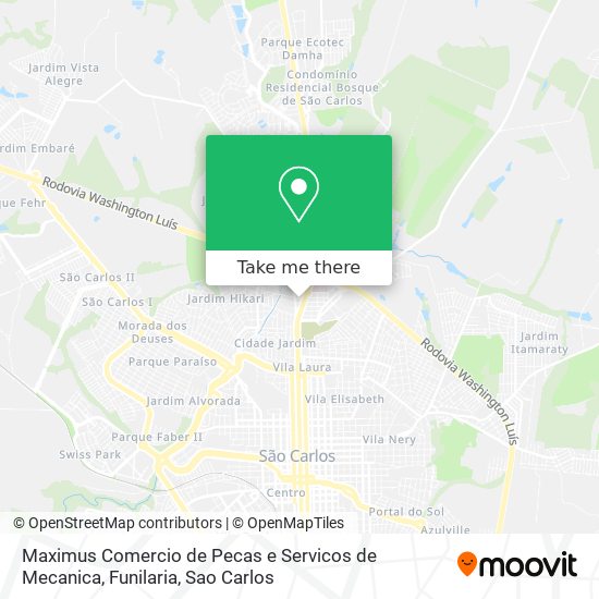 Maximus Comercio de Pecas e Servicos de Mecanica, Funilaria map