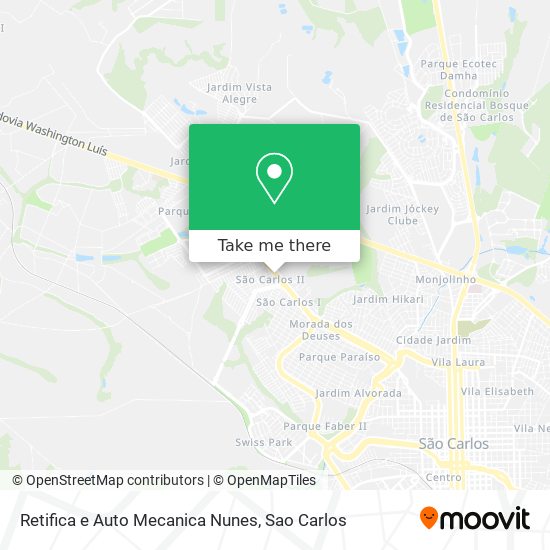 Mapa Retifica e Auto Mecanica Nunes