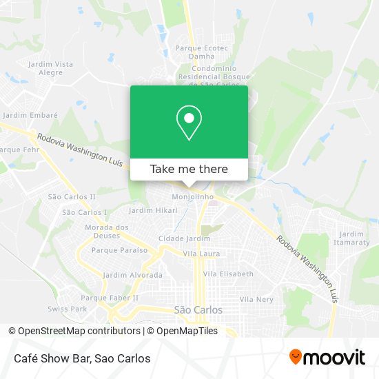 Café Show Bar map