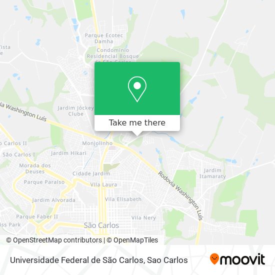 Universidade Federal de São Carlos map