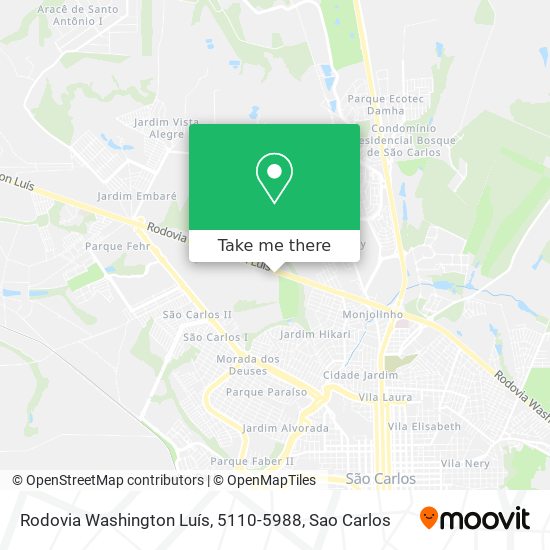 Rodovia Washington Luís, 5110-5988 map