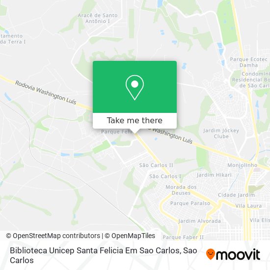 Biblioteca Unicep Santa Felicia Em Sao Carlos map