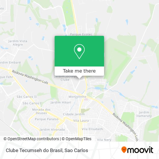 Clube Tecumseh do Brasil map