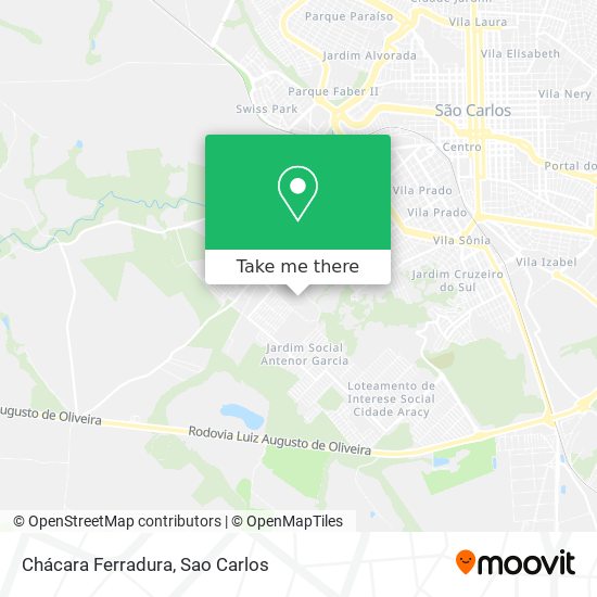 Chácara Ferradura map