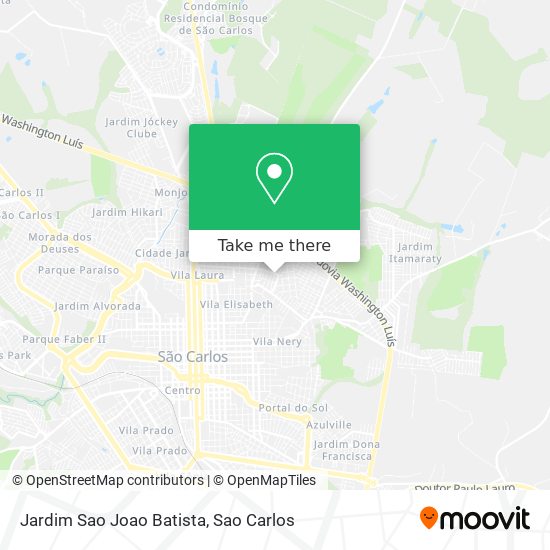 Mapa Jardim Sao Joao Batista