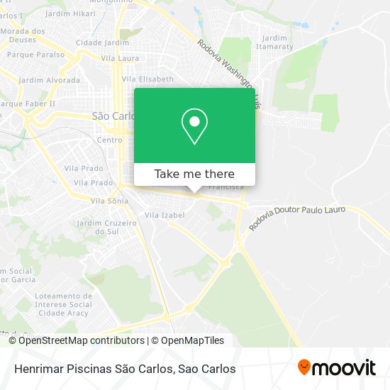 Henrimar Piscinas São Carlos map