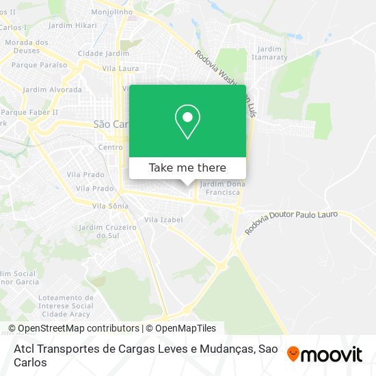 Atcl Transportes de Cargas Leves e Mudanças map