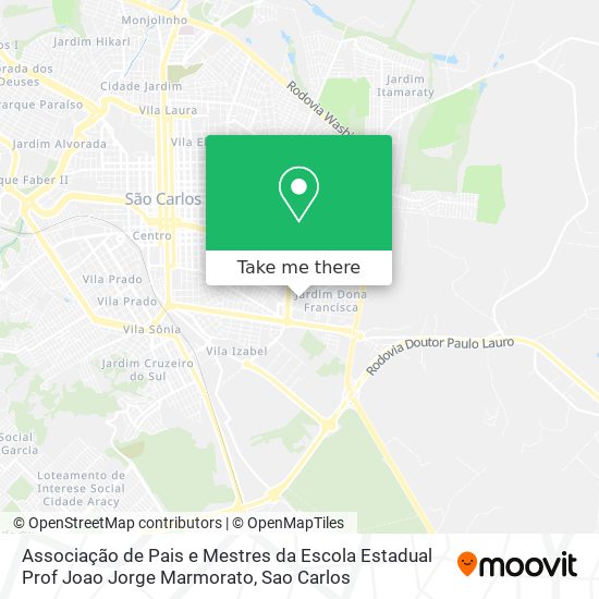 Mapa Associação de Pais e Mestres da Escola Estadual Prof Joao Jorge Marmorato