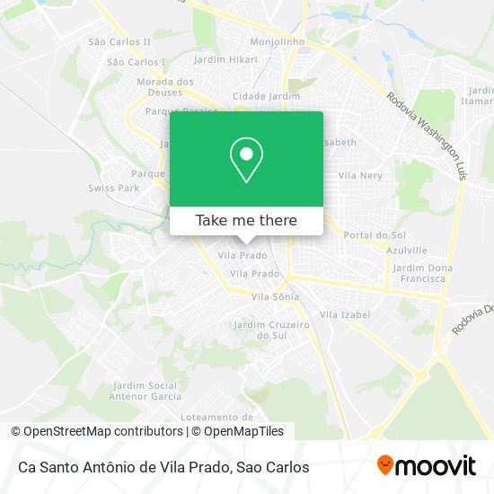 Ca Santo Antônio de Vila Prado map