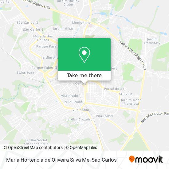 Mapa Maria Hortencia de Oliveira Silva Me