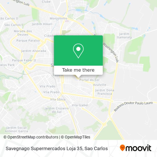 Mapa Savegnago Supermercados Loja 35