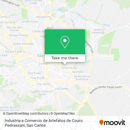Industria e Comercio de Artefatos de Couro Pedrassani map
