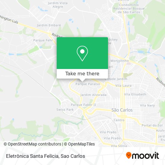 Eletrônica Santa Felícia map