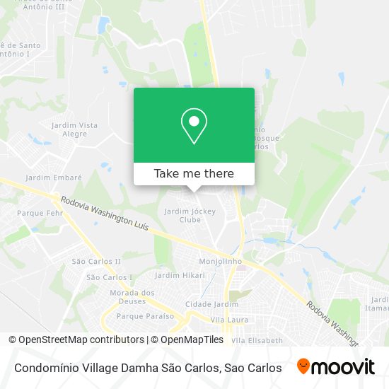 Condomínio Village Damha São Carlos map