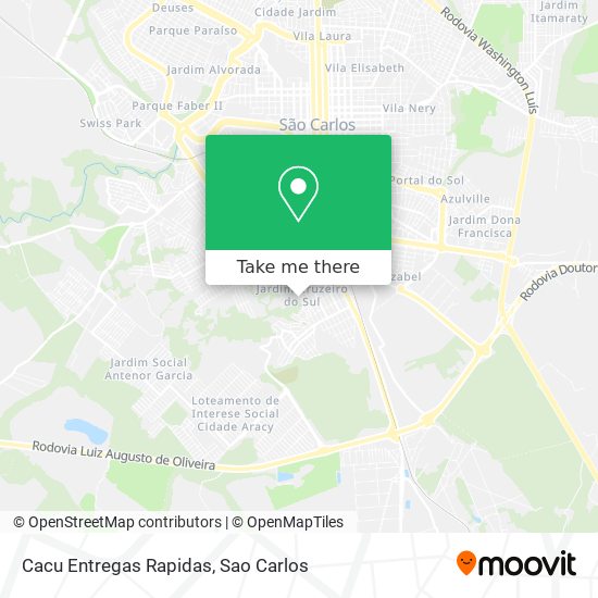 Cacu Entregas Rapidas map