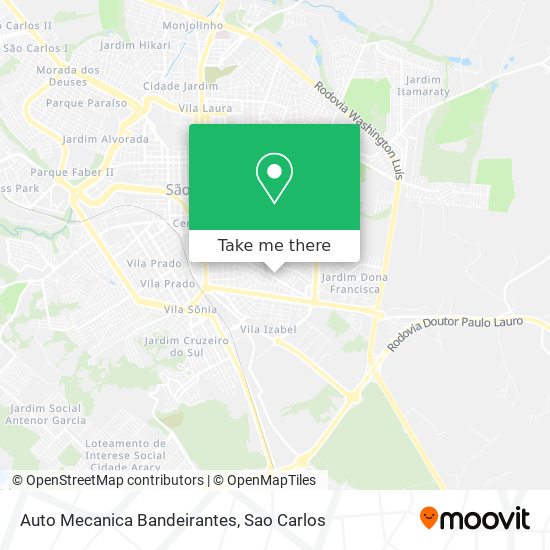 Mapa Auto Mecanica Bandeirantes