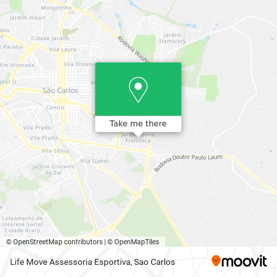 Mapa Life Move Assessoria Esportiva