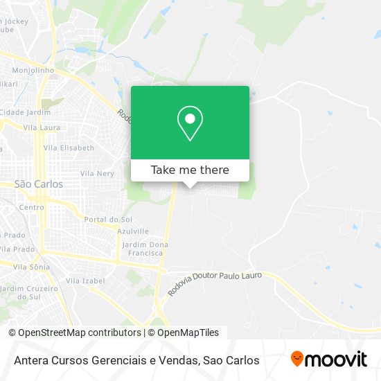 Antera Cursos Gerenciais e Vendas map