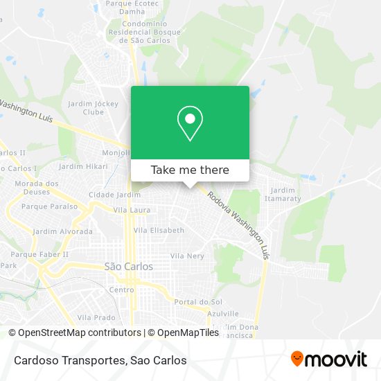 Cardoso Transportes map