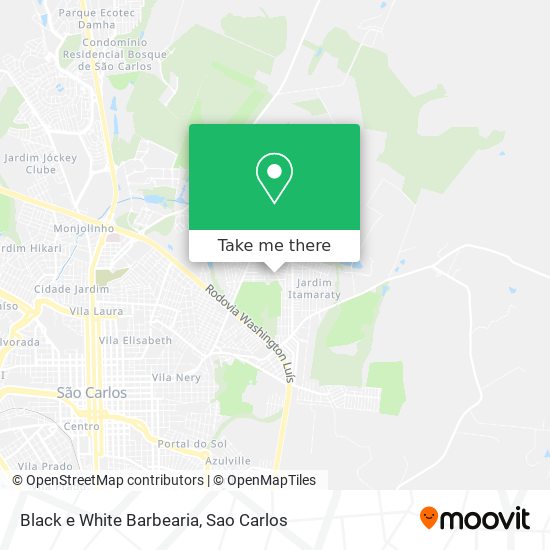 Black e White Barbearia map