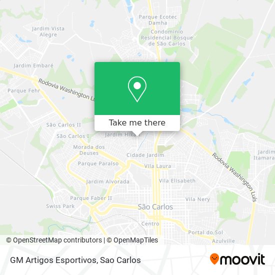 GM Artigos Esportivos map