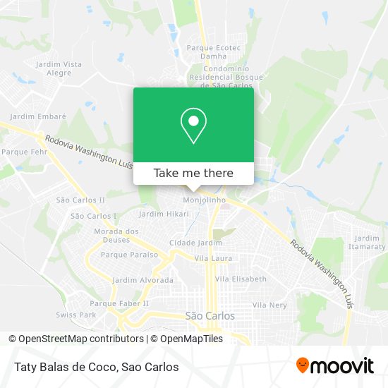 Taty Balas de Coco map