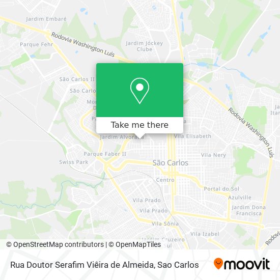 Rua Doutor Serafim Viêira de Almeida map