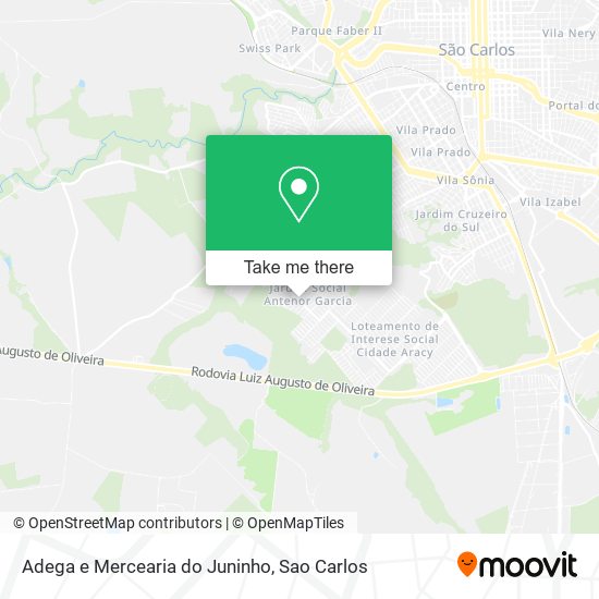 Mapa Adega e Mercearia do Juninho