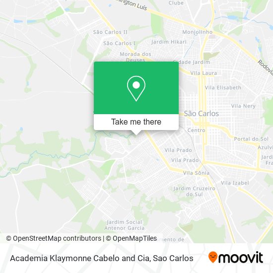 Academia Klaymonne Cabelo and Cia map
