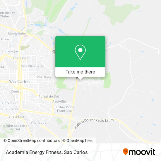 Mapa Academia Energy Fitness