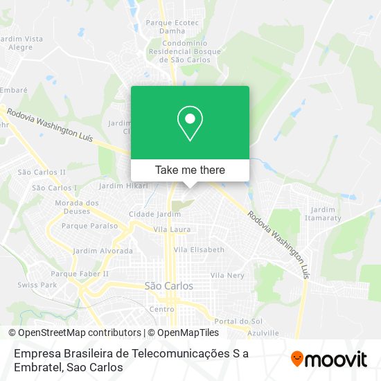 Mapa Empresa Brasileira de Telecomunicações S a Embratel
