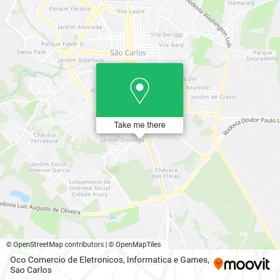 Mapa Oco Comercio de Eletronicos, Informatica e Games