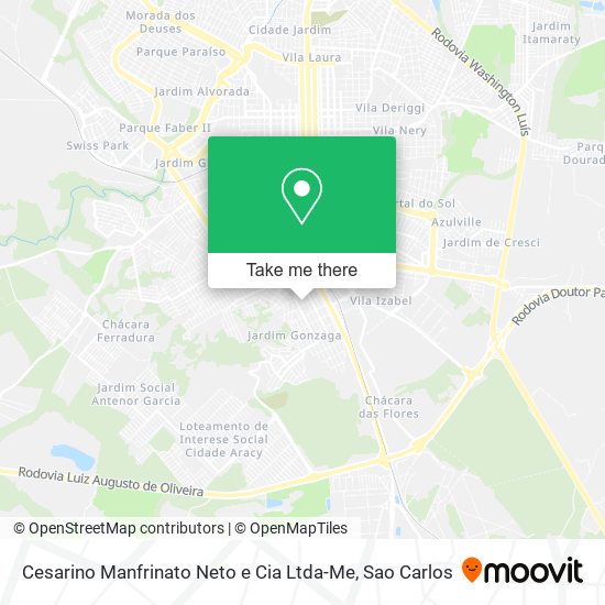Cesarino Manfrinato Neto e Cia Ltda-Me map