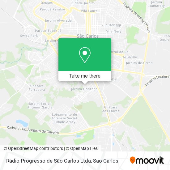 Rádio Progresso de São Carlos Ltda map