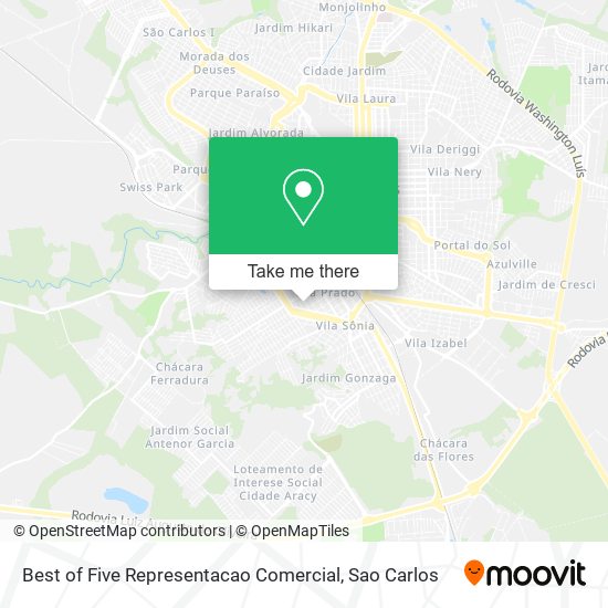Best of Five Representacao Comercial map