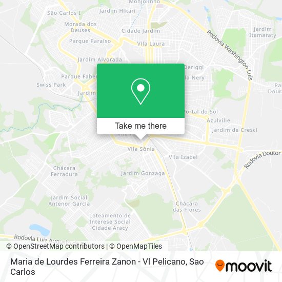Maria de Lourdes Ferreira Zanon - Vl Pelicano map