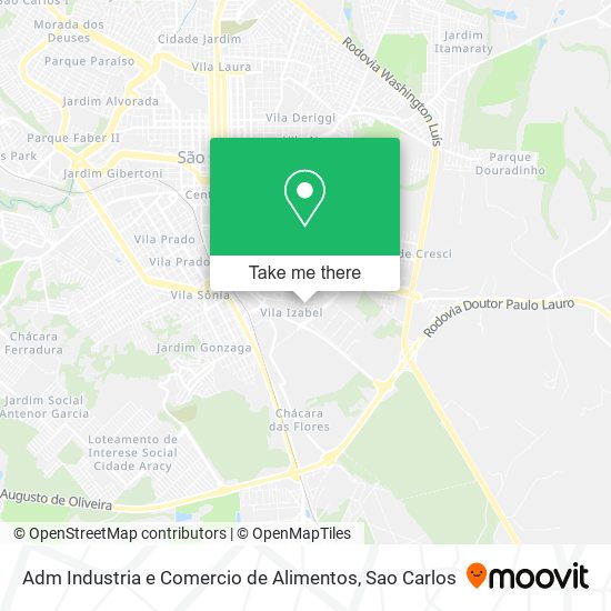 Adm Industria e Comercio de Alimentos map