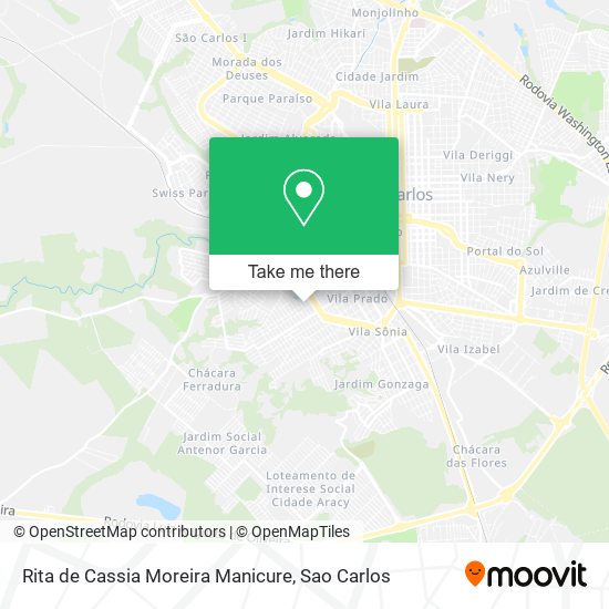 Mapa Rita de Cassia Moreira Manicure