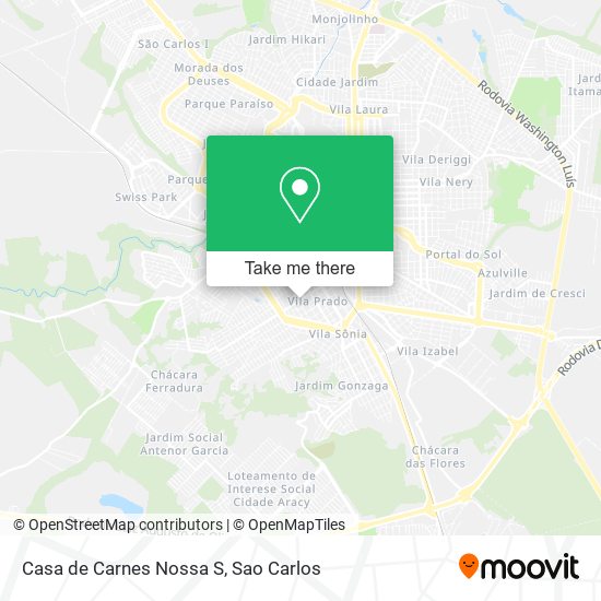 Casa de Carnes Nossa S map