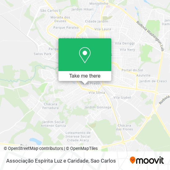 Associação Espírita Luz e Caridade map