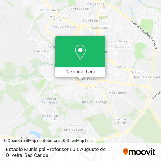 Estádio Municipal Professor Luís Augusto de Oliveira map