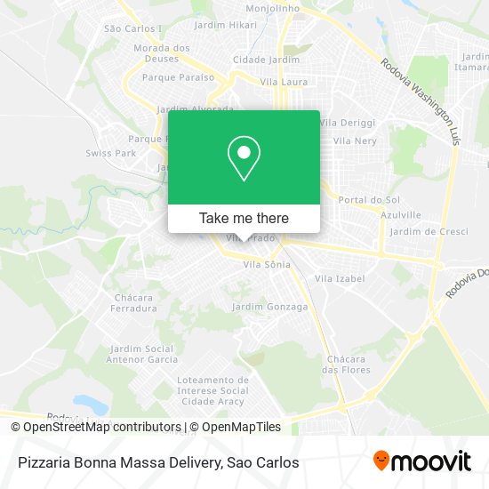 Mapa Pizzaria Bonna Massa Delivery