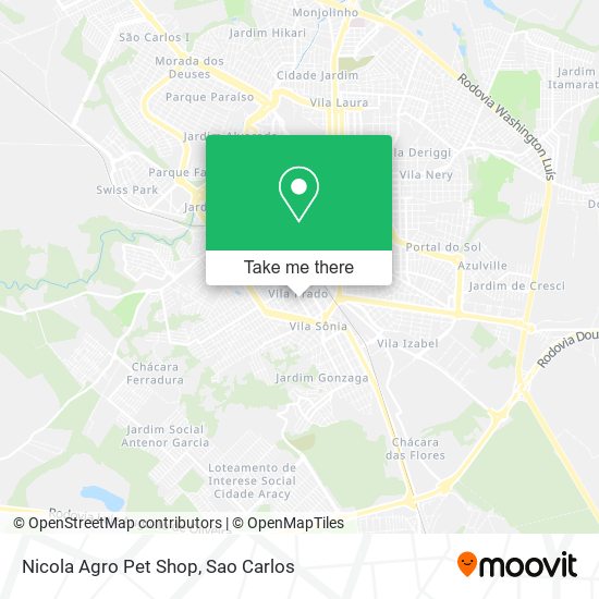 Mapa Nicola Agro Pet Shop