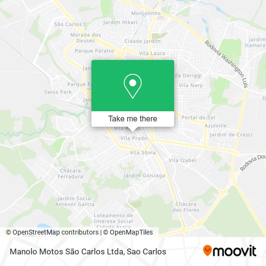 Mapa Manolo Motos São Carlos Ltda