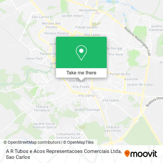 A R Tubos e Acos Representacoes Comerciais Ltda map