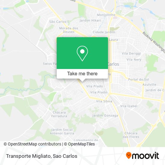 Transporte Migliato map