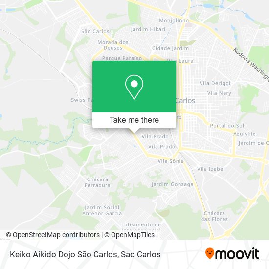 Keiko Aikido Dojo São Carlos map