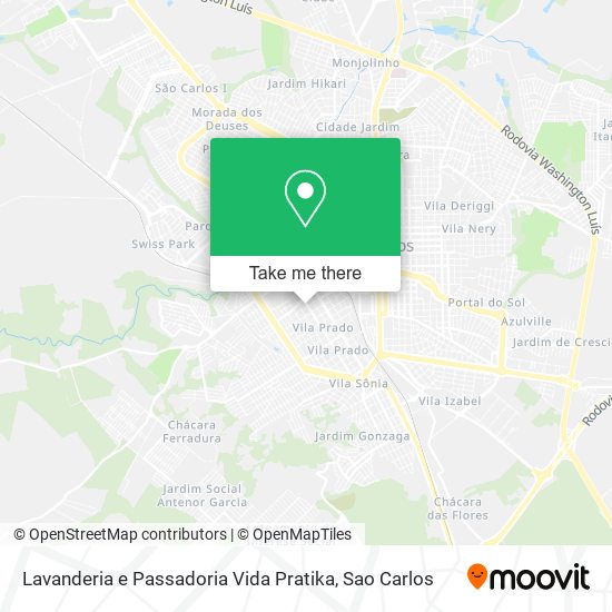 Lavanderia e Passadoria Vida Pratika map